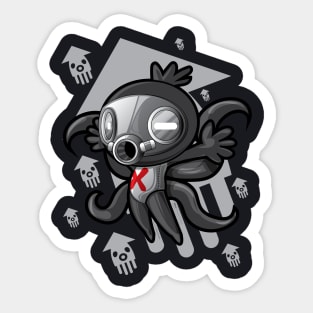 Alien Black x Octopus Sticker